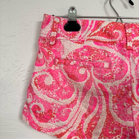 Lilly Pulitzer The Walsh Shorts Pink Paisley Womens 2 Summer Beachy Barbie Core - Picture 7 of 10